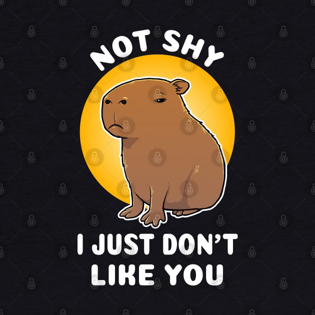 Not shy I just don't like you Capybara Cartoon by capydays